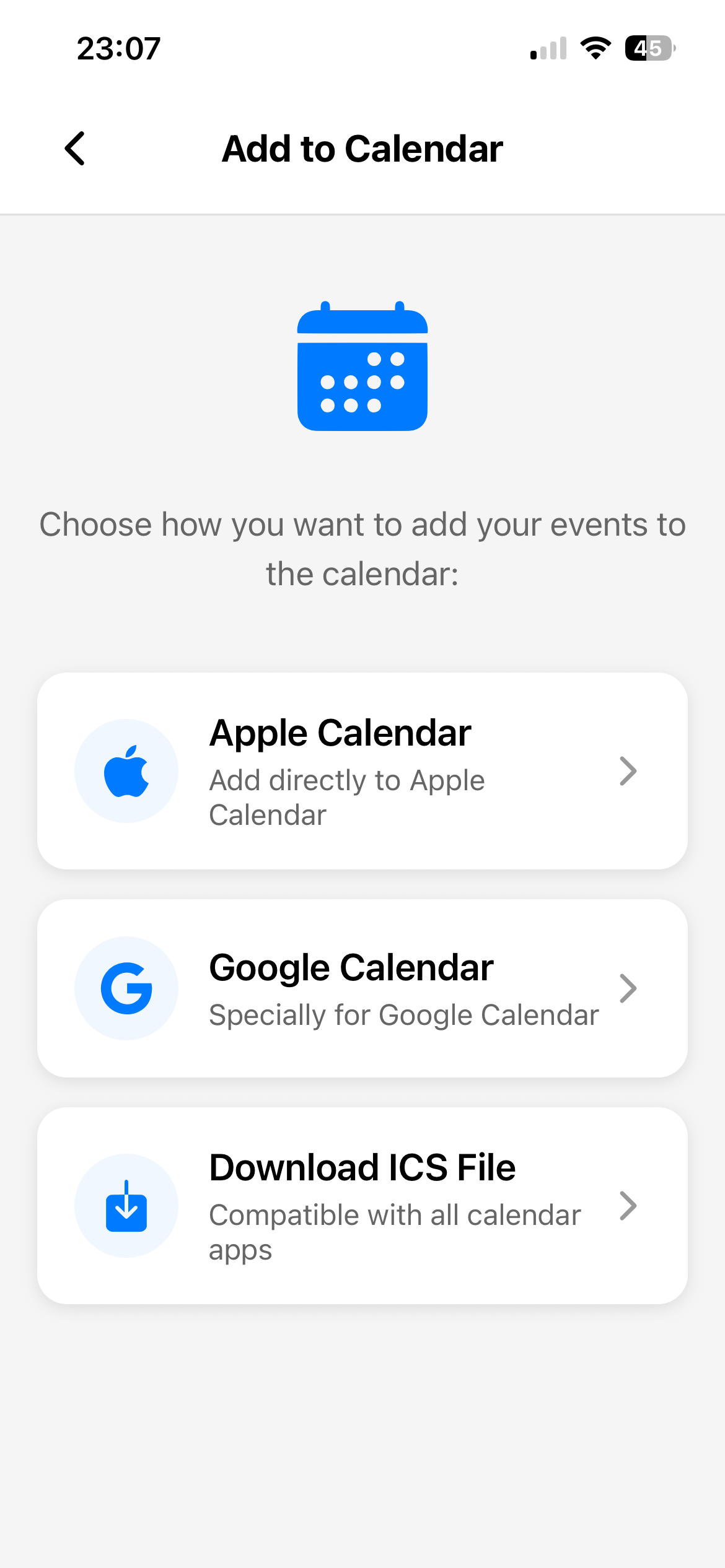 Klikk App Export
